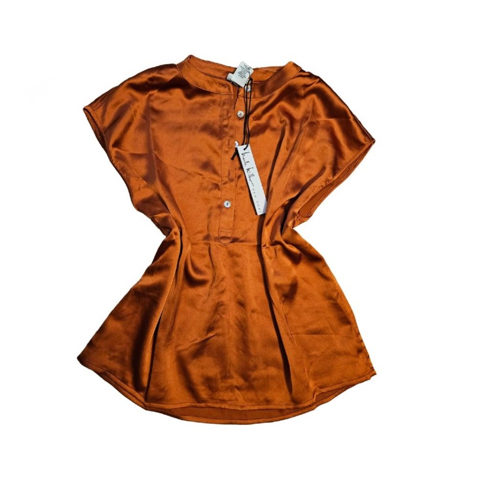 Nicole Miller women's blouse in copper color